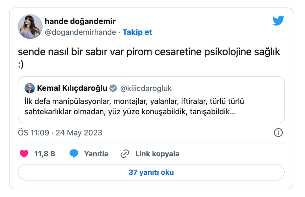 hande dogandemir den dikkat ceken kemal kilicdaroglu aciklamasi